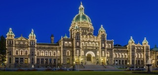 A picture of the B.C. Legislature